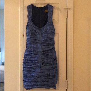 Classic Nicole Miller Silk Ruched Cocktail Dress